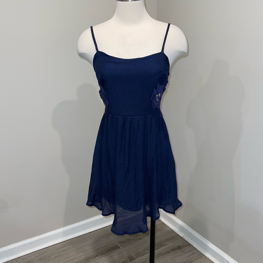 Navy blue sundress